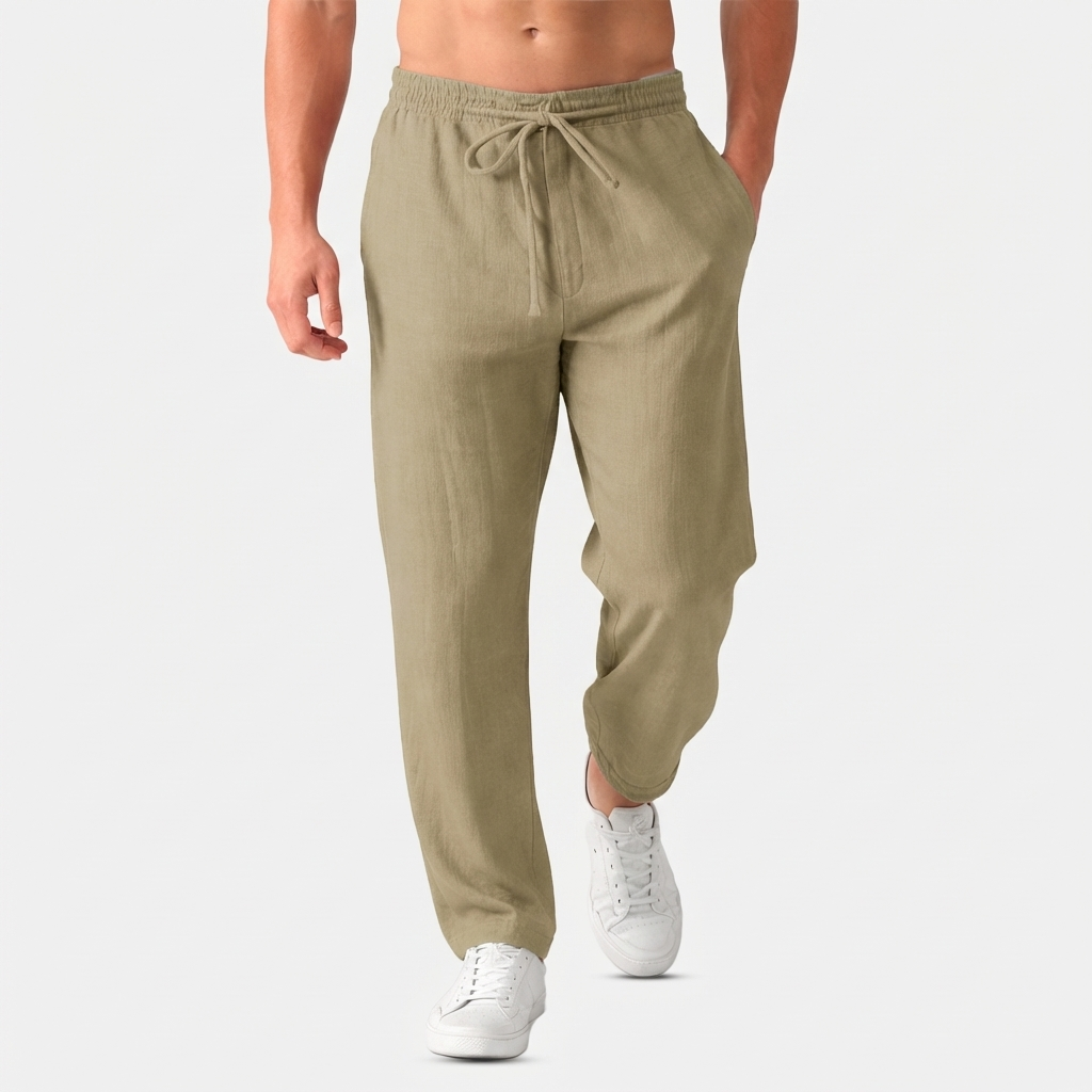 Rivaclo | Men's drawstring straight pants – loose fit