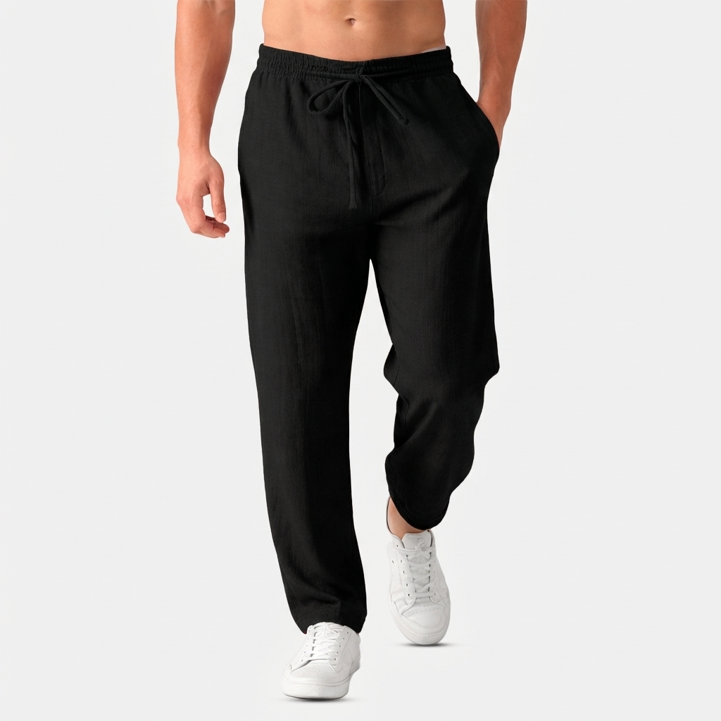 Rivaclo | Men's drawstring straight pants – loose fit