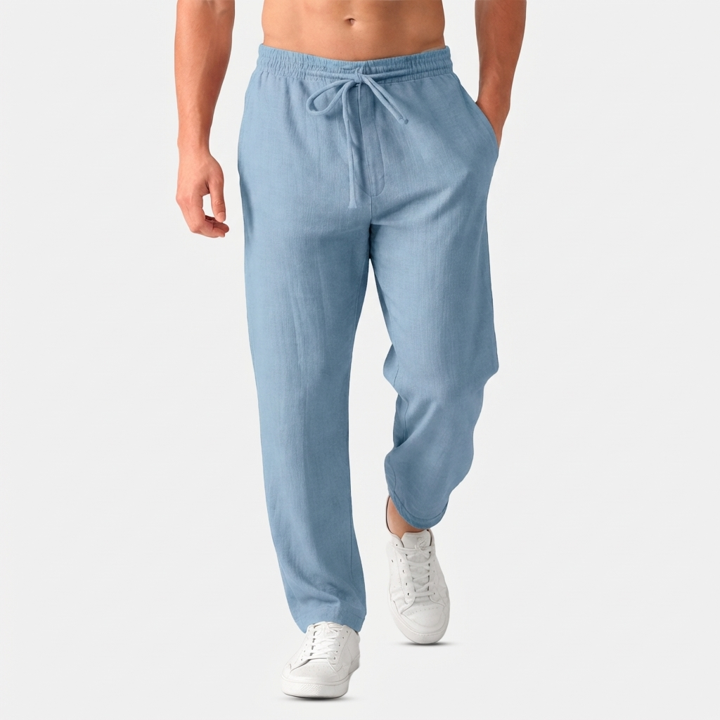 Rivaclo | Men's drawstring straight pants – loose fit