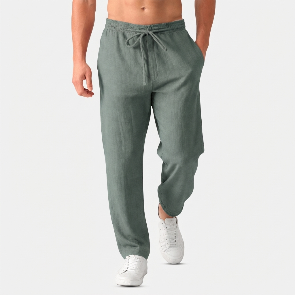 Rivaclo | Men's drawstring straight pants – loose fit