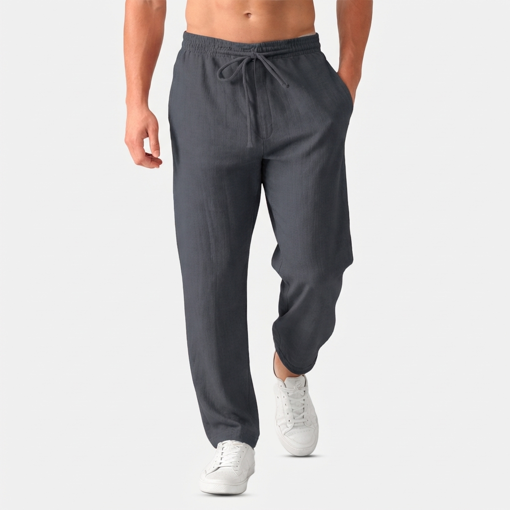 Rivaclo | Men's drawstring straight pants – loose fit