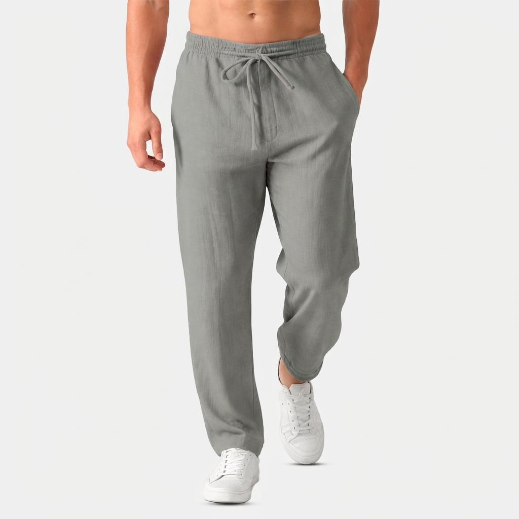 Rivaclo | Men's drawstring straight pants – loose fit