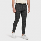 Rivaclo | Men's slim fit checkered pants – skinny style
