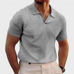 Rivaclo | Men's open collar polo – fitted short sleeves