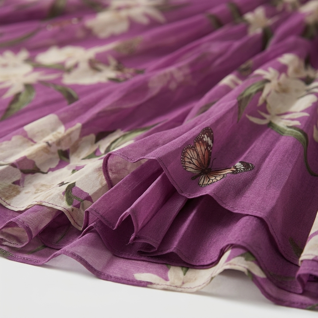 Rivaclo | Women's printed maxi dress with deep V-neck – long sleeves