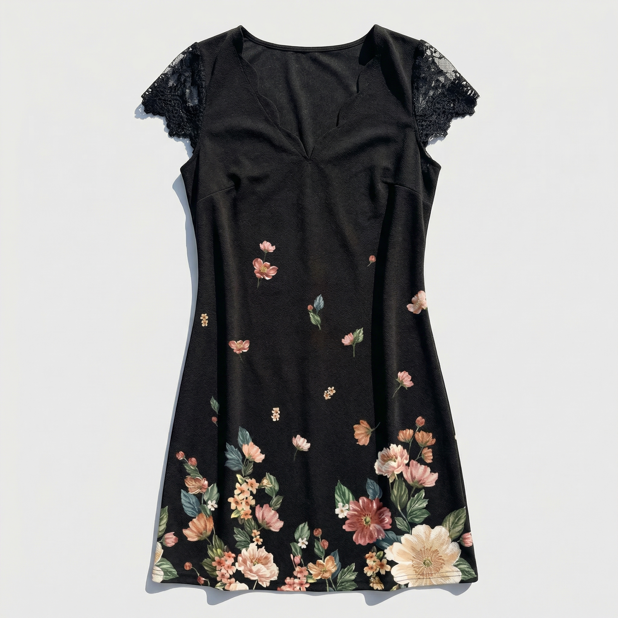 Rivaclo | Women's printed mini dress – V-neck short sleeves