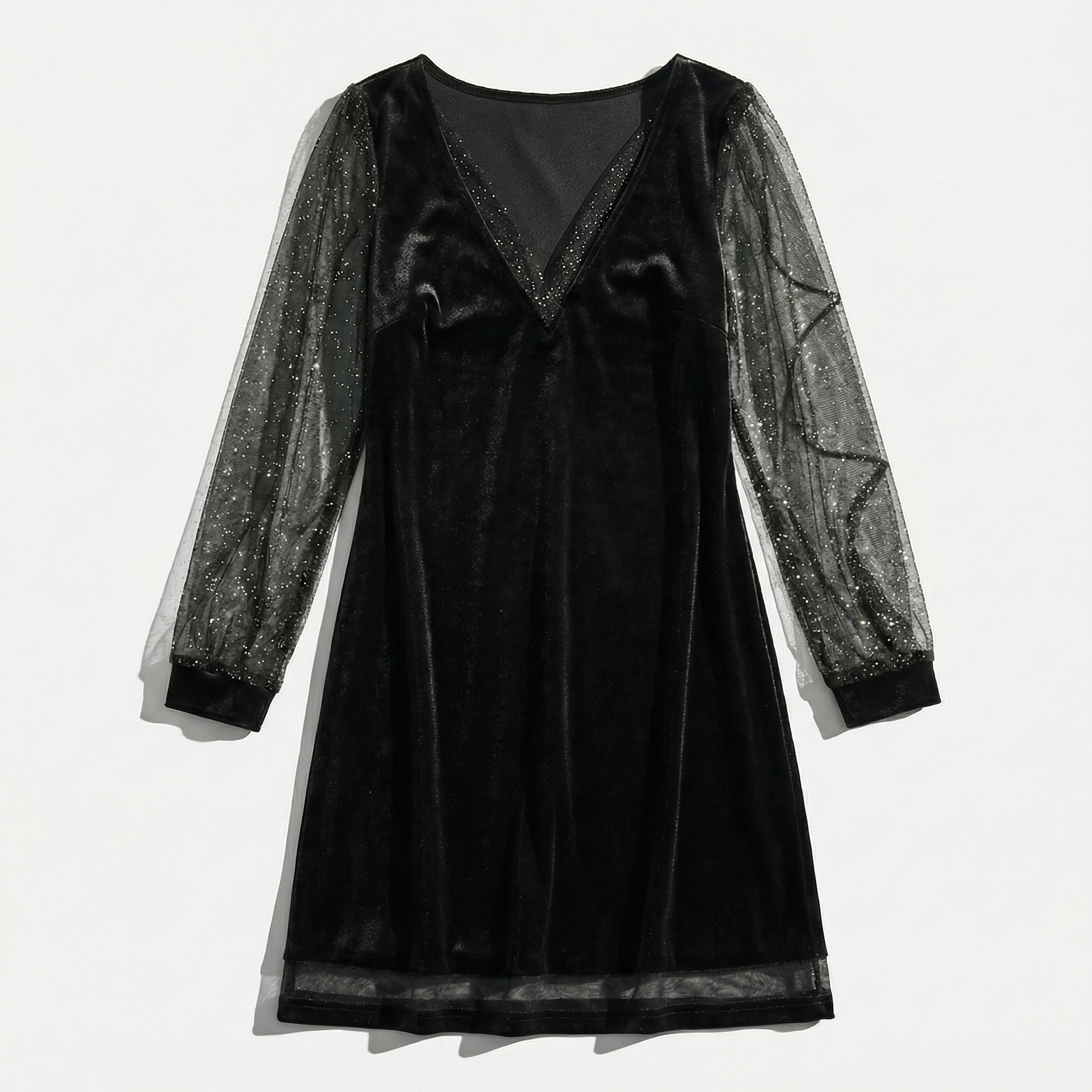 Rivaclo | Women's refined V-neck dress – lace detail