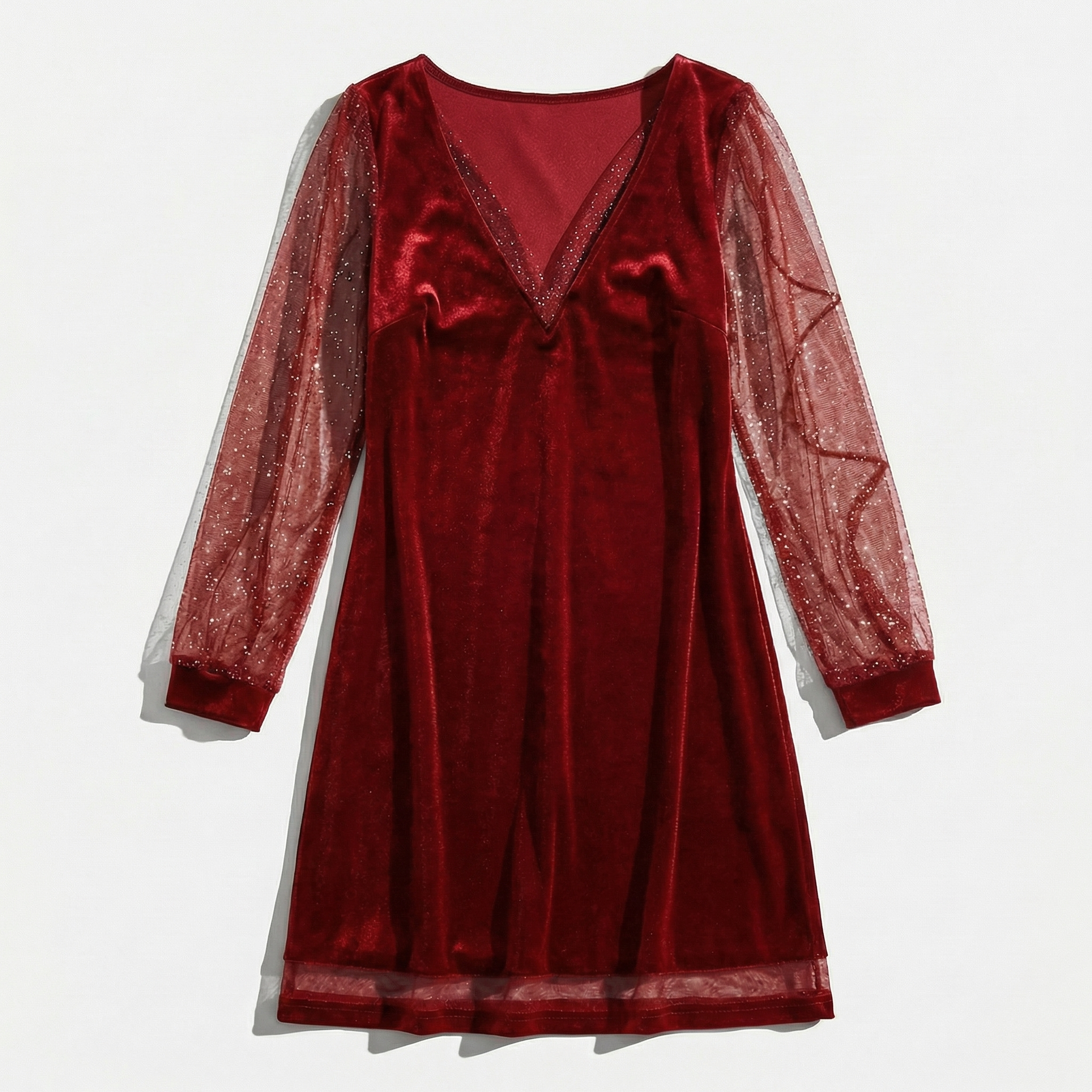 Rivaclo | Women's refined V-neck dress – lace detail