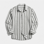 Rivaclo | Men's buttoned striped shirt – sharp silhouette