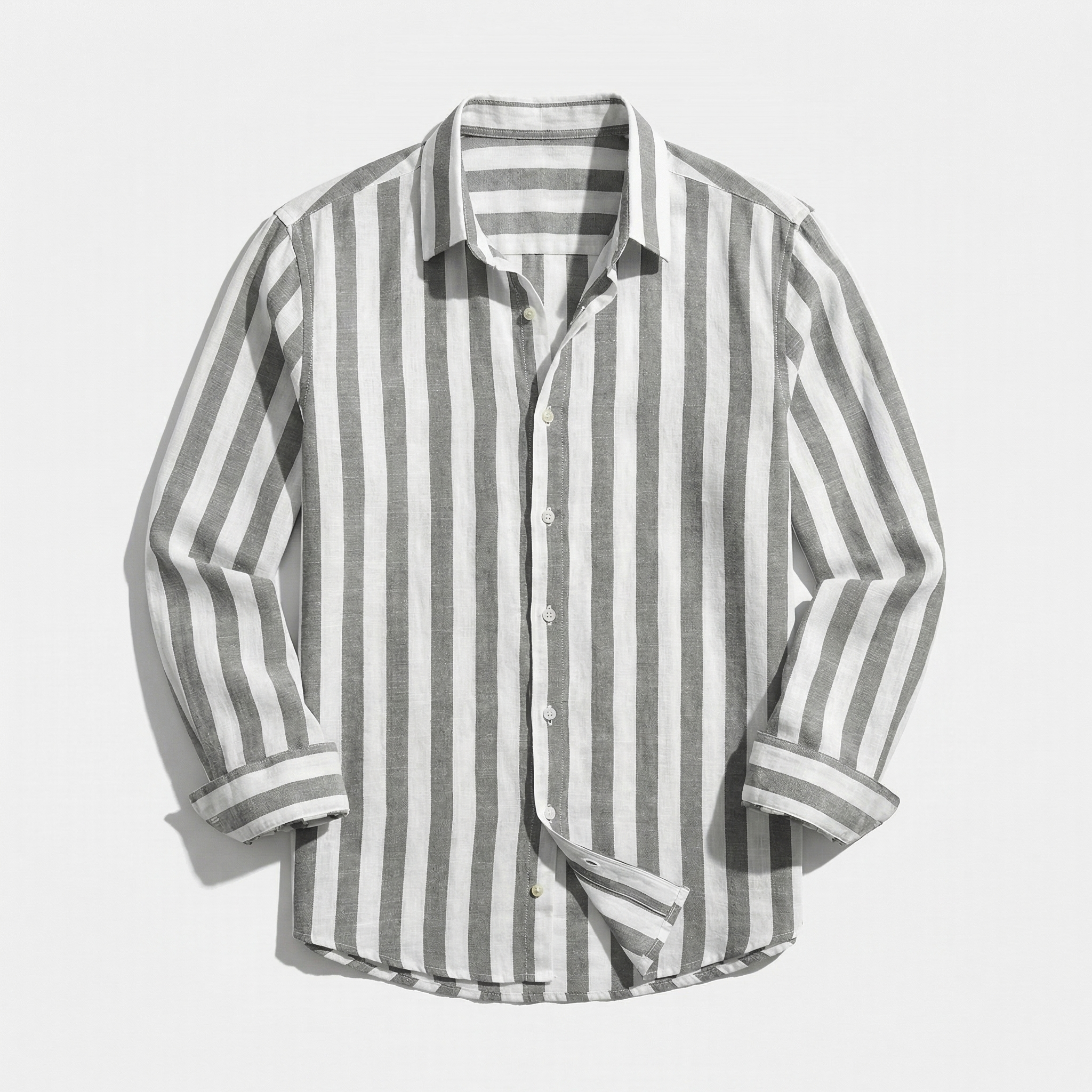 Rivaclo | Men's buttoned striped shirt – sharp silhouette