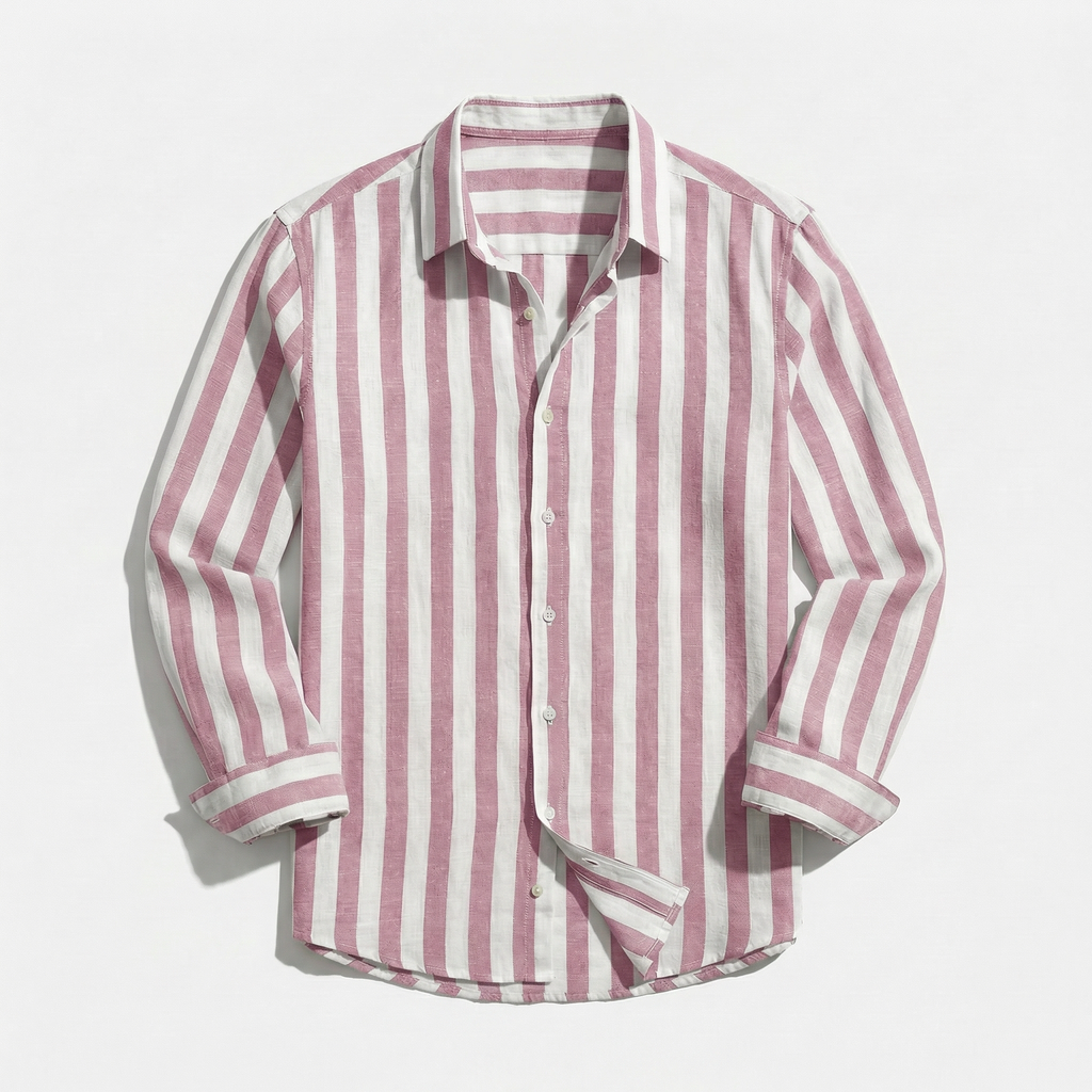 Rivaclo | Men's buttoned striped shirt – sharp silhouette