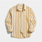 Rivaclo | Men's buttoned striped shirt – sharp silhouette