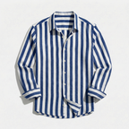 Rivaclo | Men's buttoned striped shirt – sharp silhouette