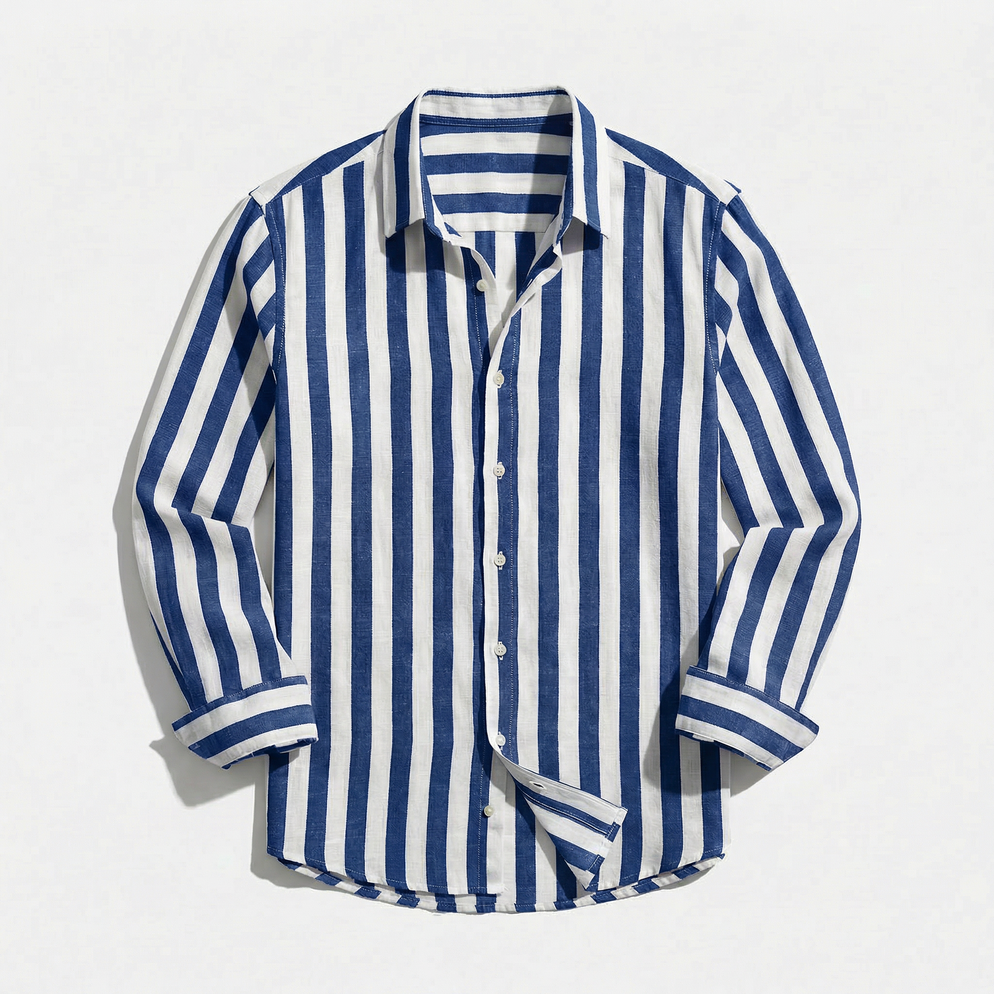 Rivaclo | Men's buttoned striped shirt – sharp silhouette