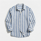 Rivaclo | Men's buttoned striped shirt – sharp silhouette