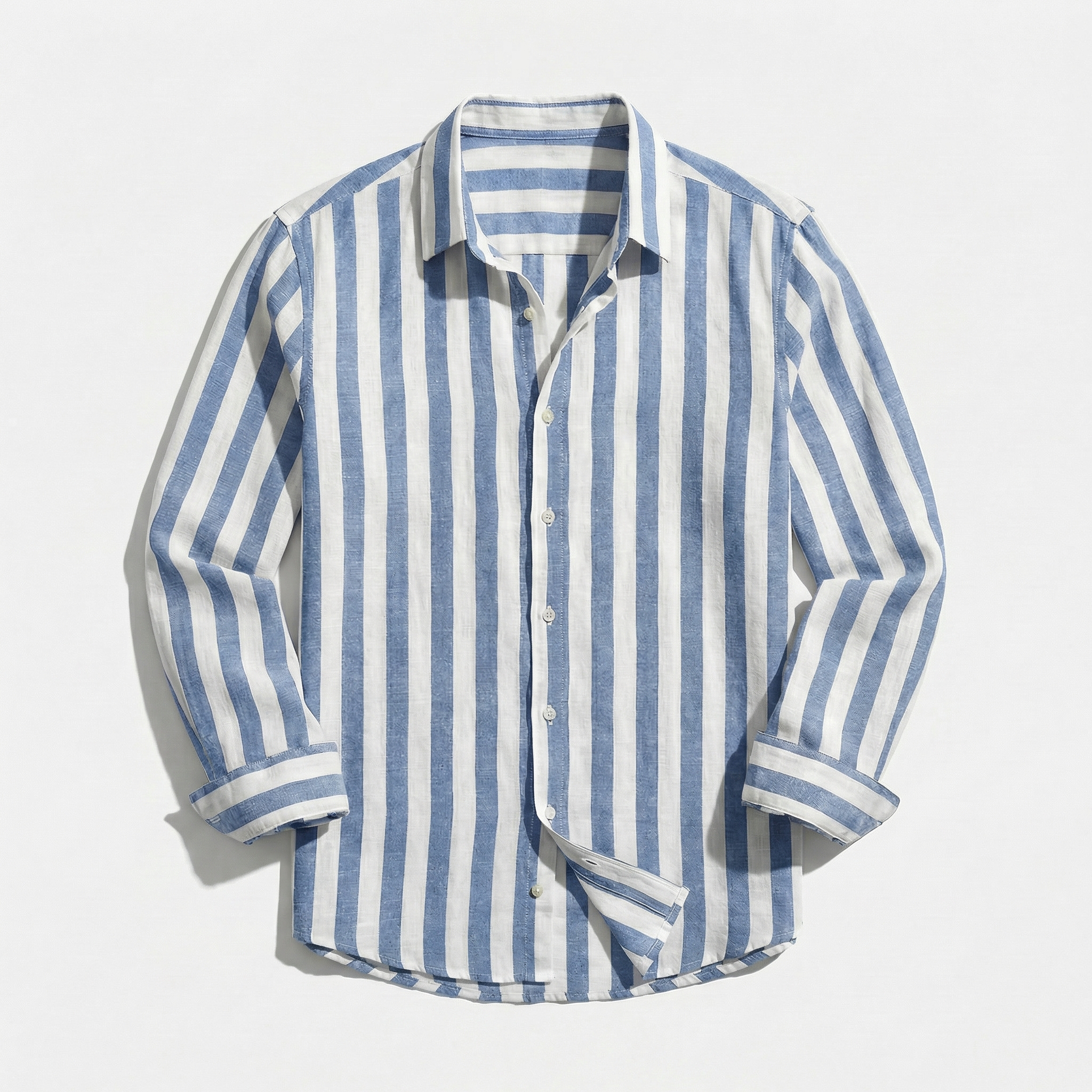 Rivaclo | Men's buttoned striped shirt – sharp silhouette