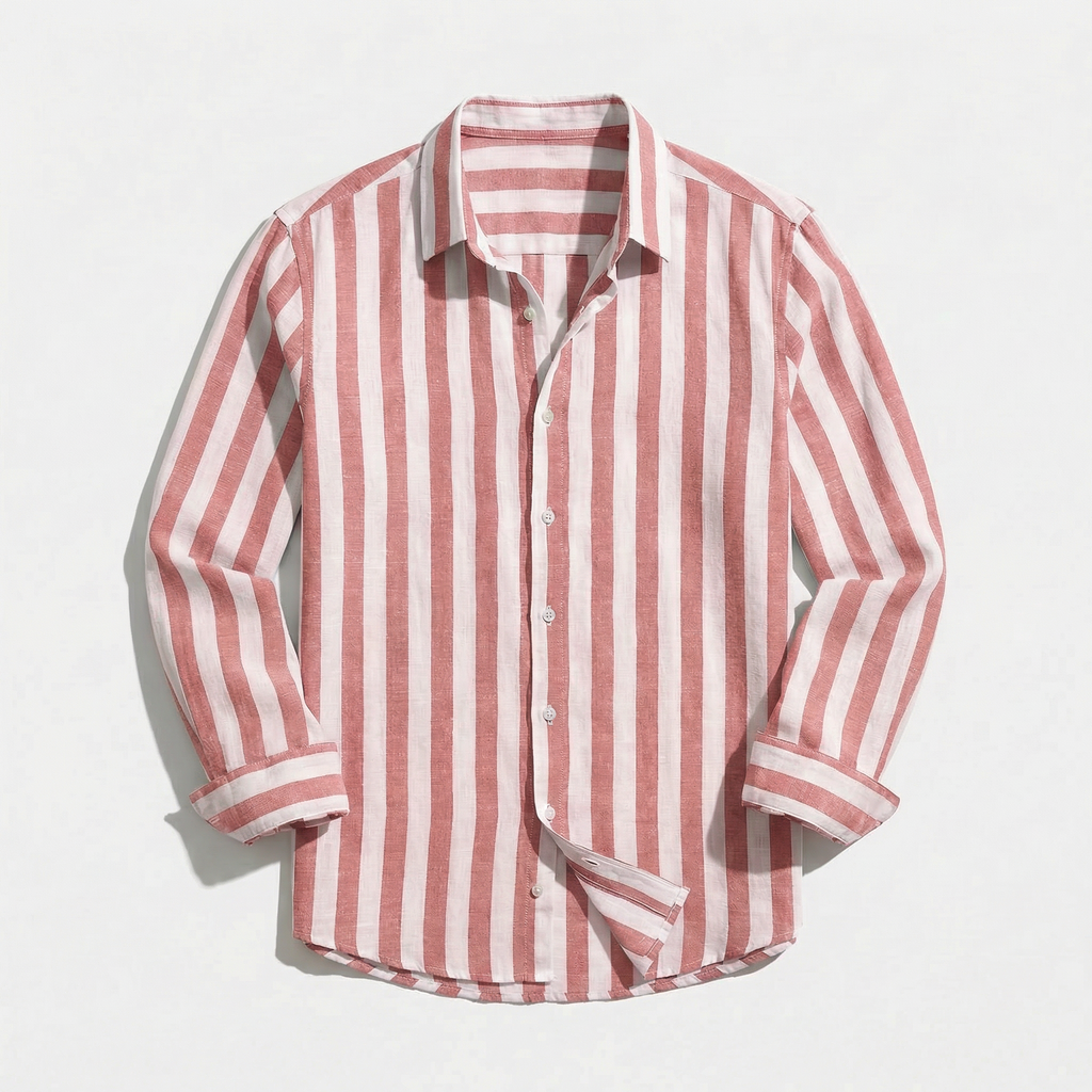 Rivaclo | Men's buttoned striped shirt – sharp silhouette