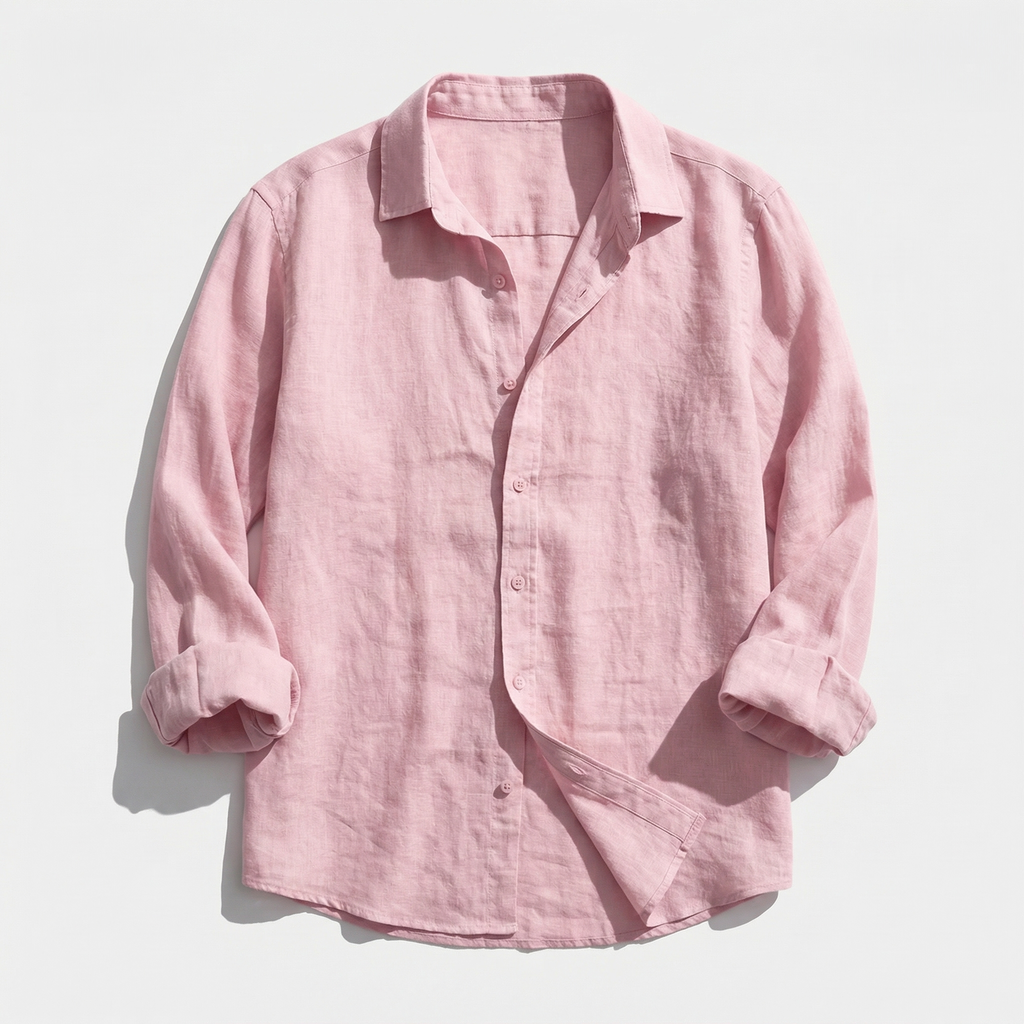 Rivaclo | Men's casual button-up shirt – linen style