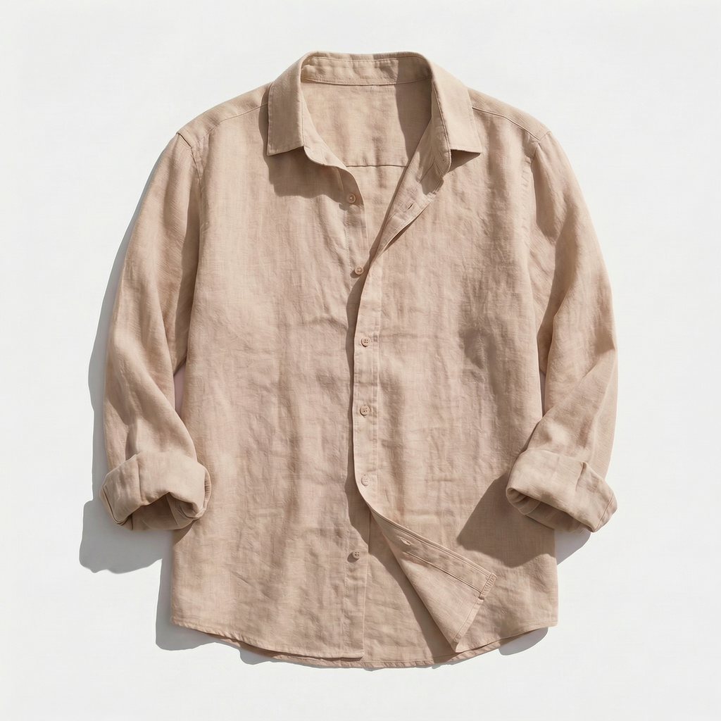 Rivaclo | Men's casual button-up shirt – linen style