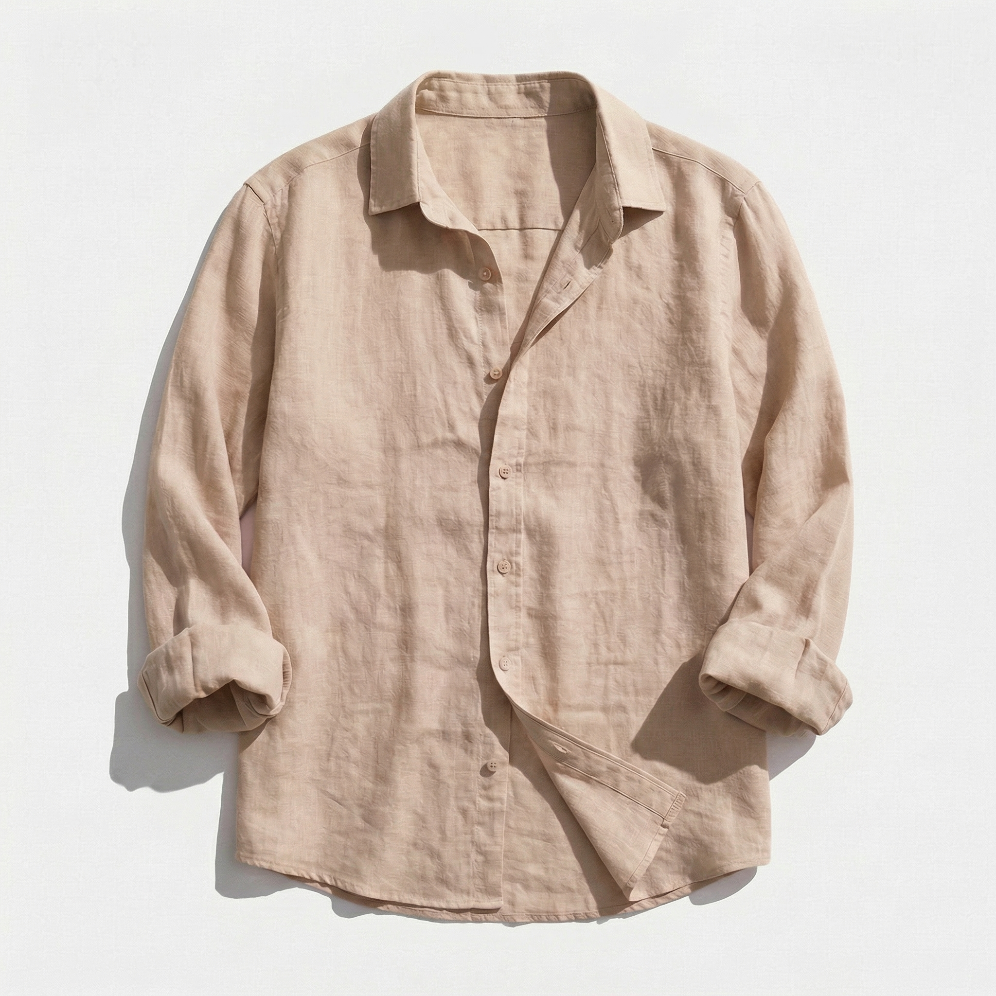 Rivaclo | Men's casual button-up shirt – linen style