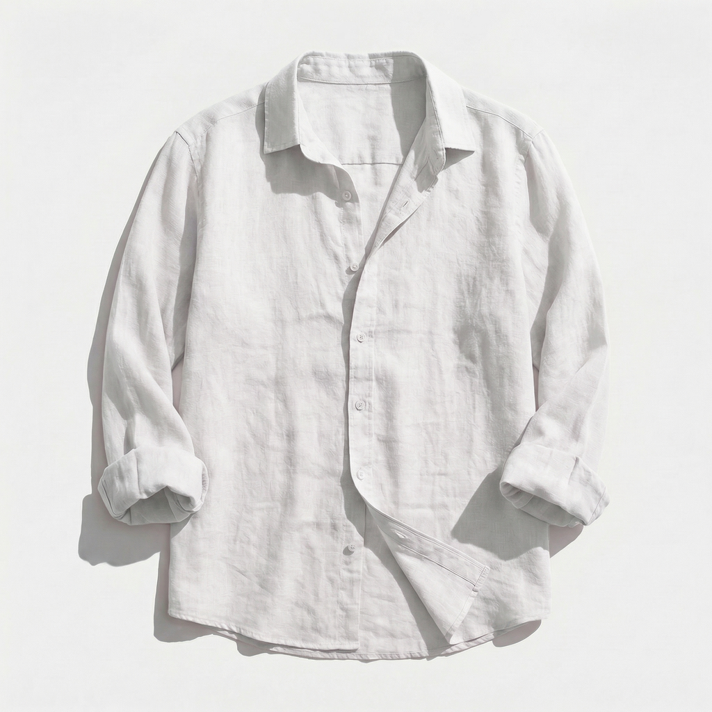 Rivaclo | Men's casual button-up shirt – linen style