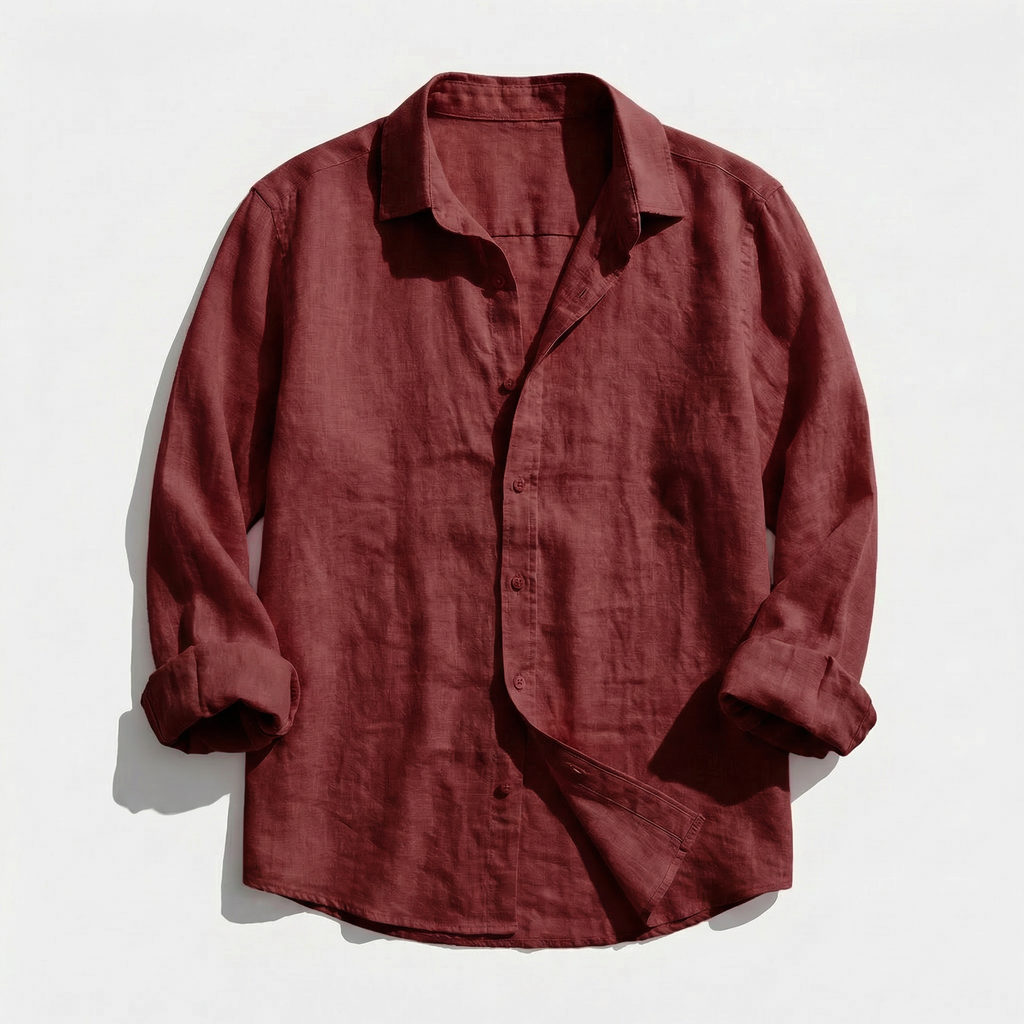 Rivaclo | Men's casual button-up shirt – linen style