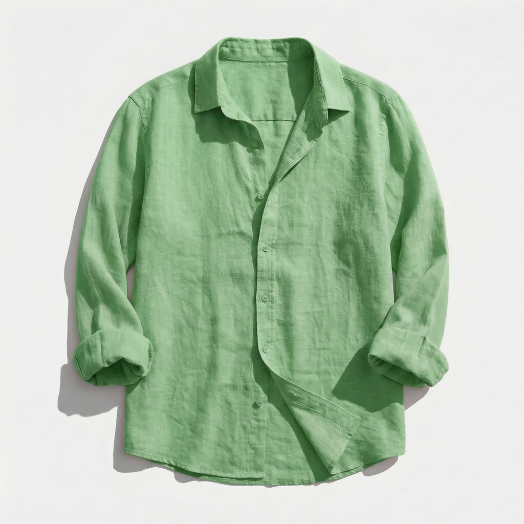 Rivaclo | Men's casual button-up shirt – linen style