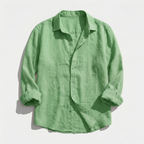 Rivaclo | Men's casual button-up shirt – linen style