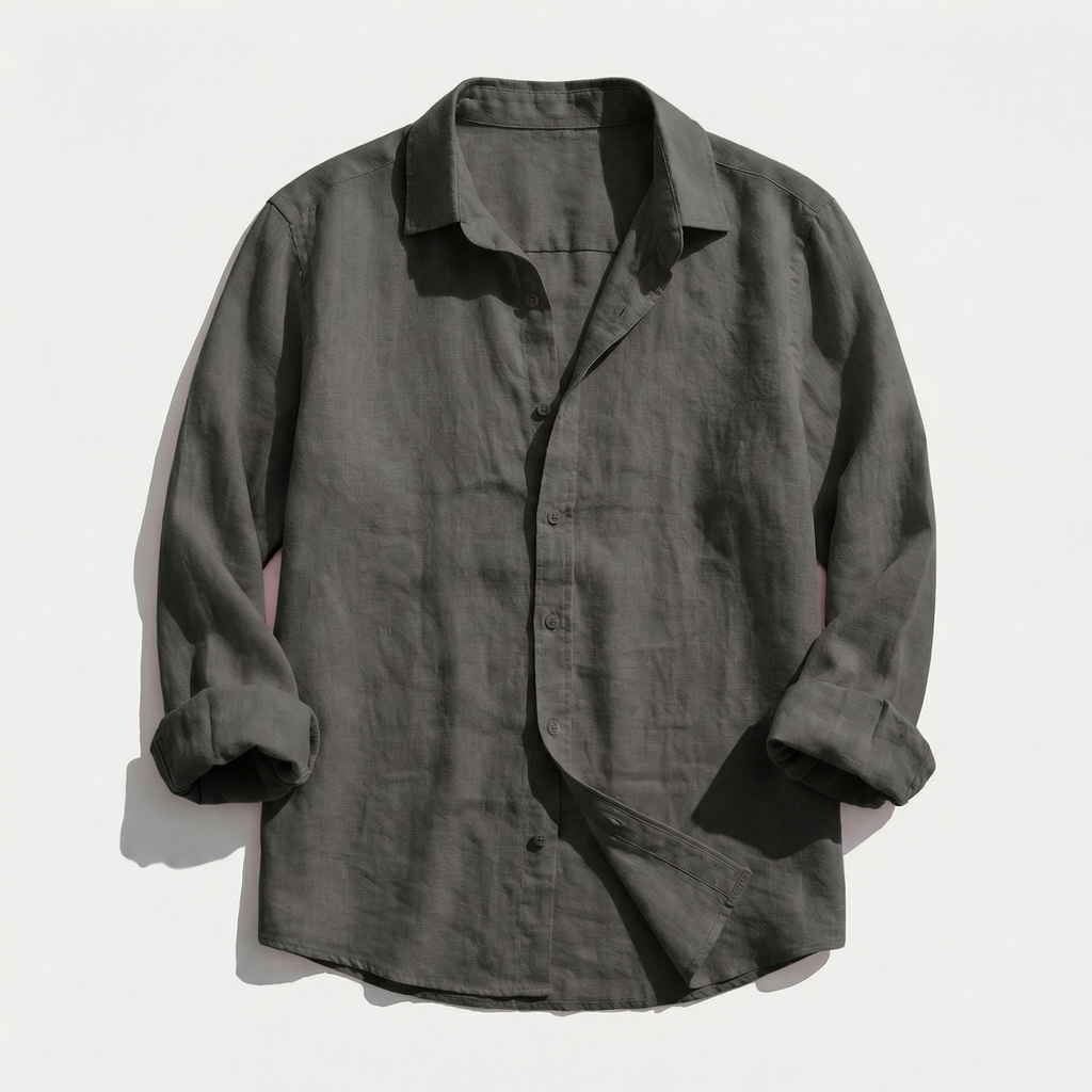 Rivaclo | Men's casual button-up shirt – linen style