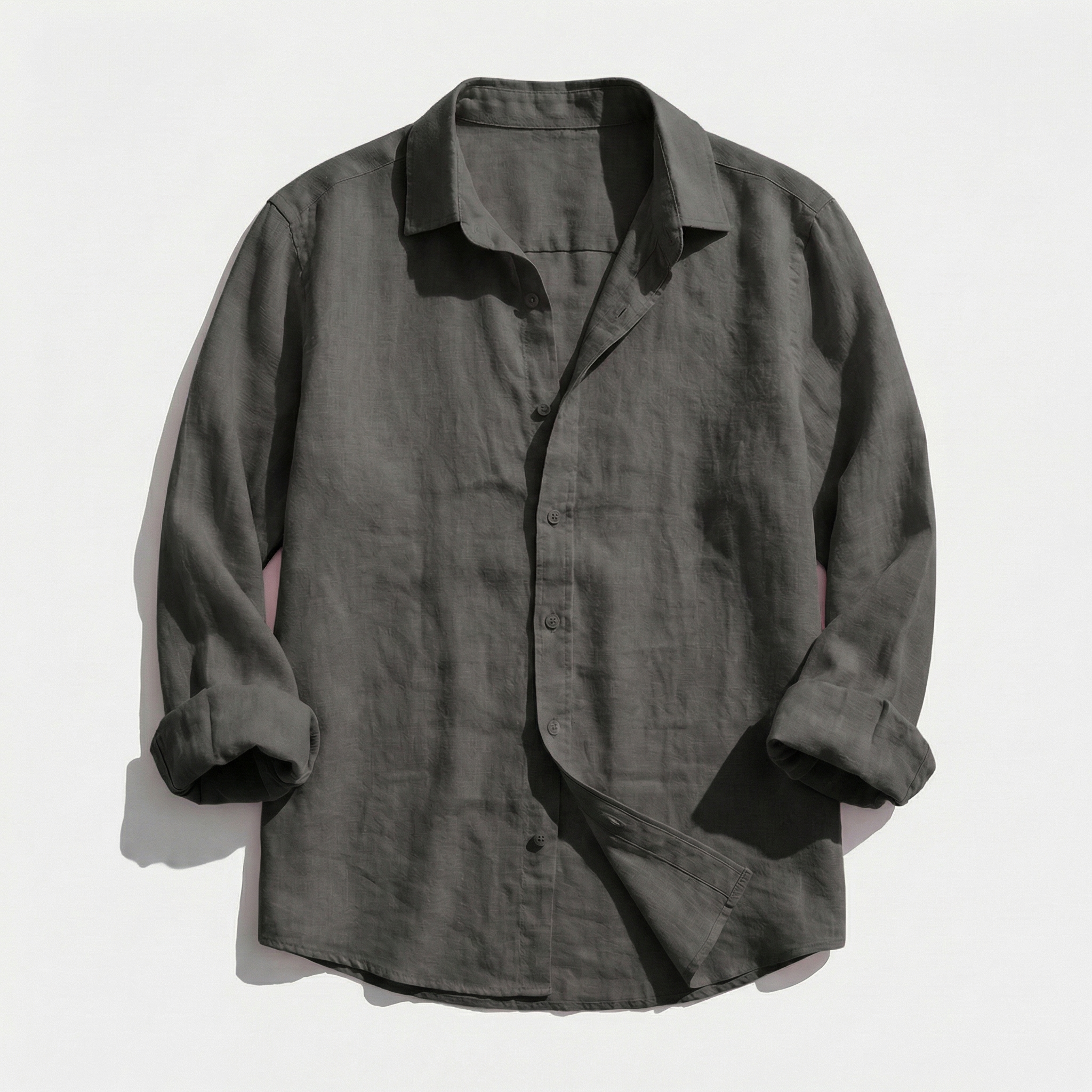 Rivaclo | Men's casual button-up shirt – linen style