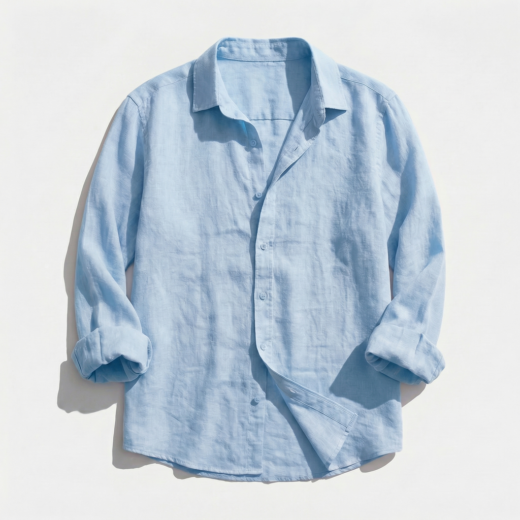 Rivaclo | Men's casual button-up shirt – linen style
