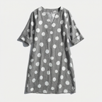 Rivaclo | Femme robe imprimée à col en V pour – motif feuilles