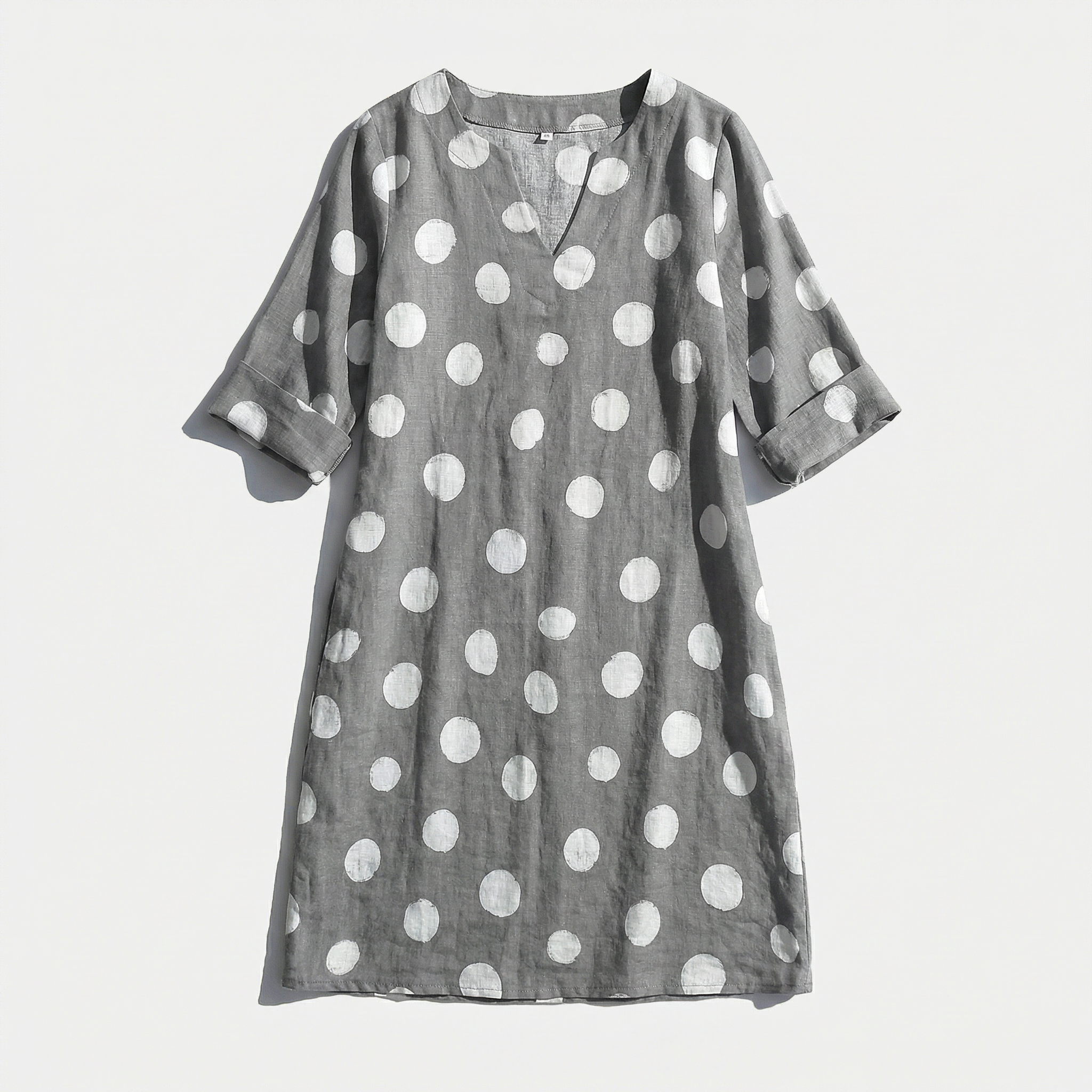 Rivaclo | Femme robe imprimée à col en V pour – motif feuilles