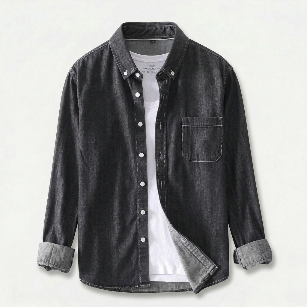 Rivaclo | Men's button-up denim shirt – classic design
