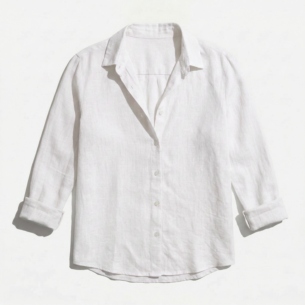 Rivaclo | Femme chemise style lin manches longues – coupe ample