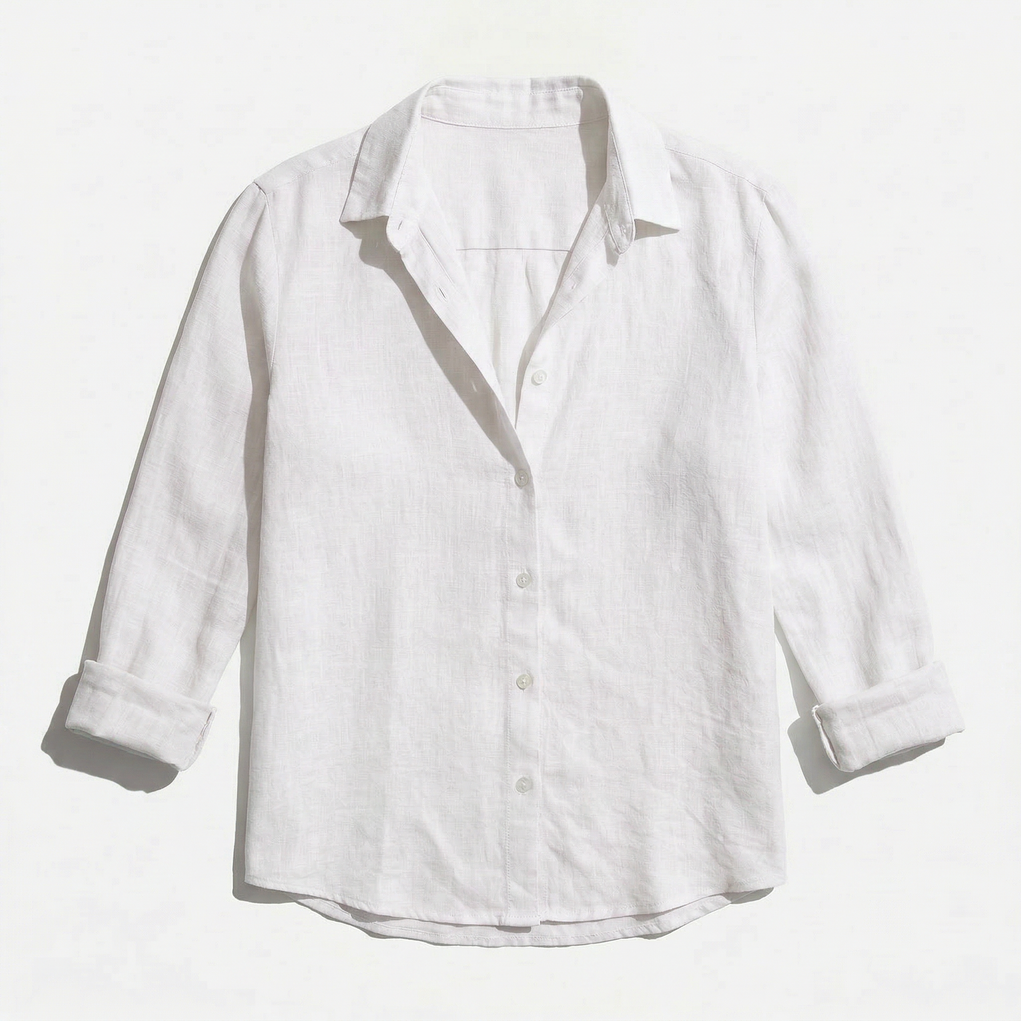 Rivaclo | Femme chemise style lin manches longues – coupe ample