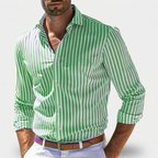 Rivaclo | Men's long-sleeve striped shirt – slim fit design