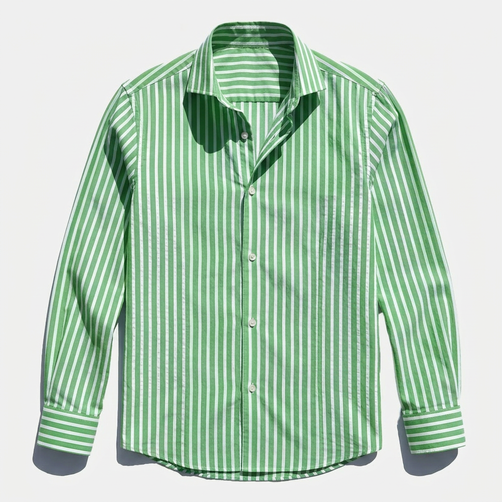 Rivaclo | Men's long-sleeve striped shirt – slim fit design