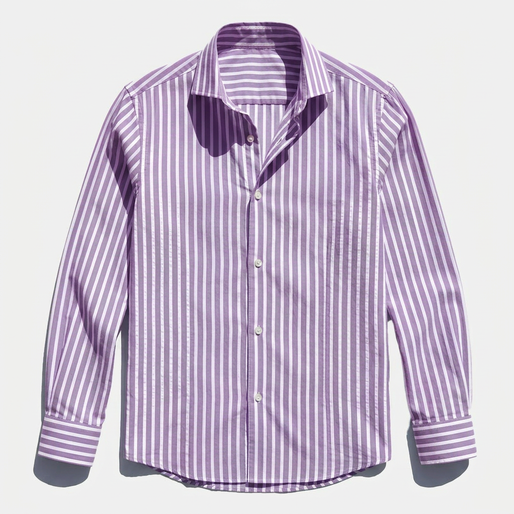 Rivaclo | Men's long-sleeve striped shirt – slim fit design