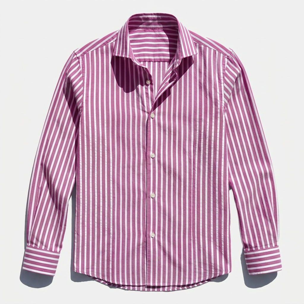 Rivaclo | Men's long-sleeve striped shirt – slim fit design