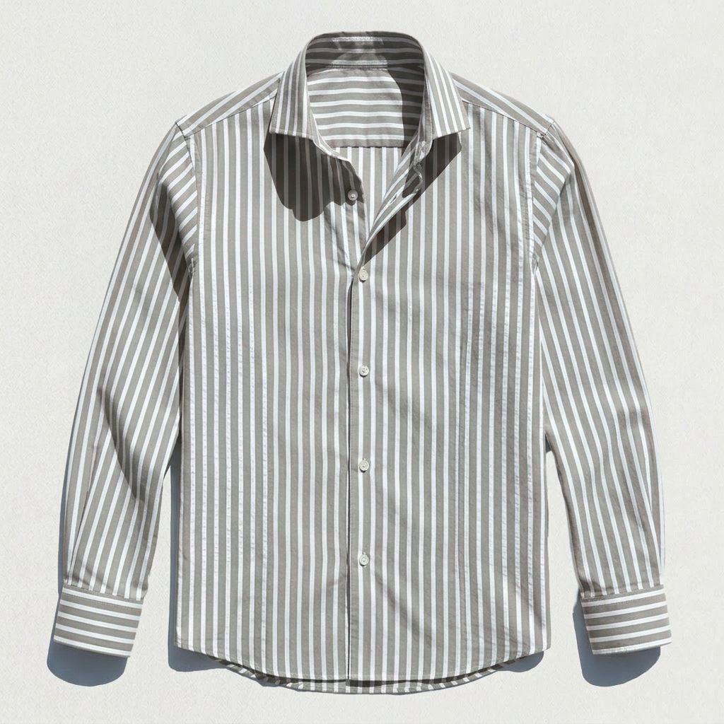 Rivaclo | Men's long-sleeve striped shirt – slim fit design