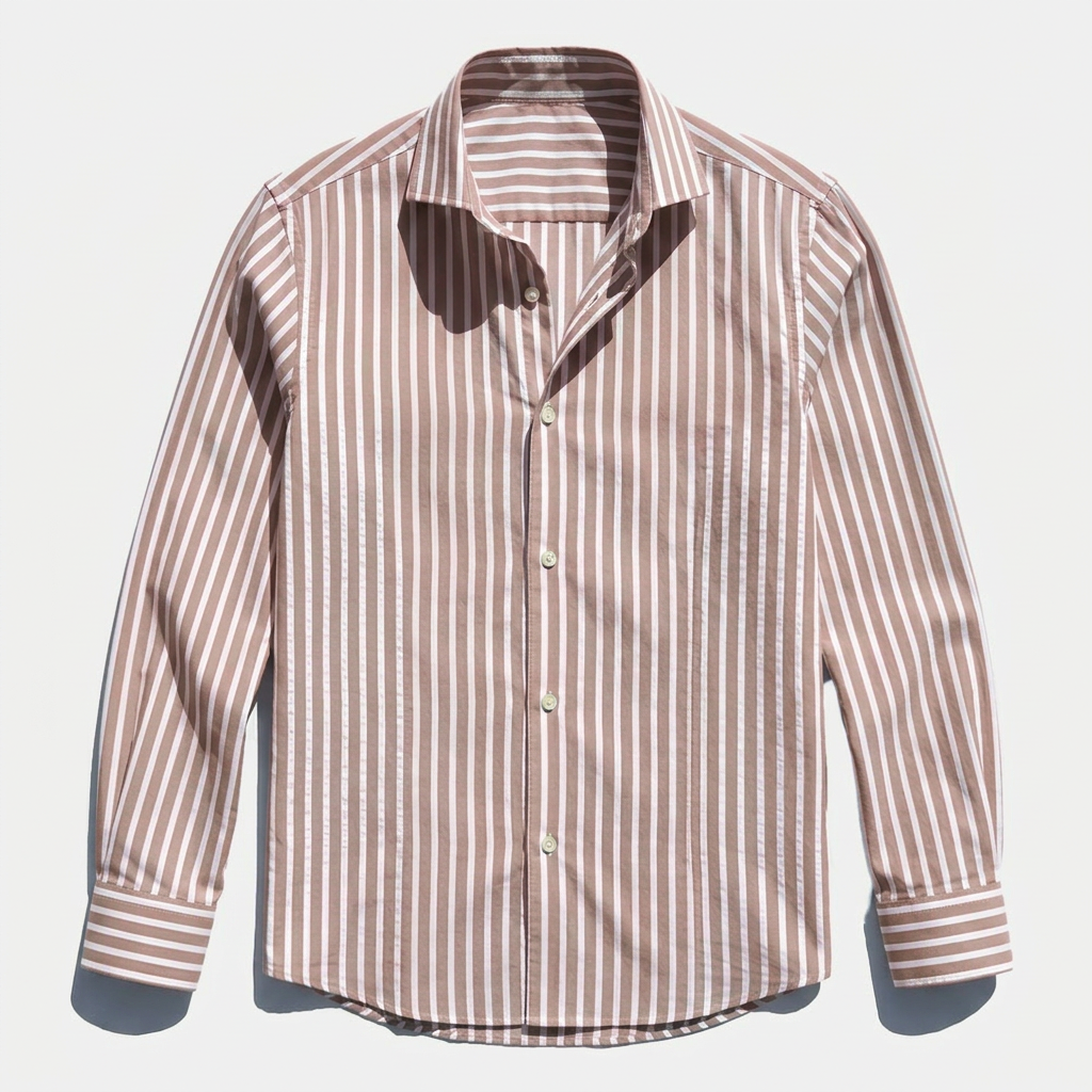 Rivaclo | Men's long-sleeve striped shirt – slim fit design