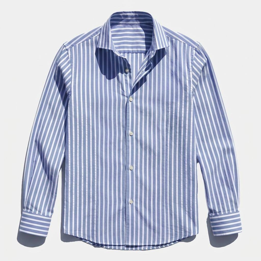 Rivaclo | Men's long-sleeve striped shirt – slim fit design