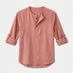 Rivaclo | Homme chemise unie manches longues – style lin