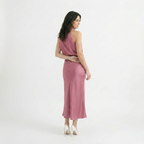 Rivaclo | Femme Robe Sans Manches Col Halter – Silhouette de Soirée Estivale
