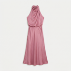 Rivaclo | Femme Robe Sans Manches Col Halter – Silhouette de Soirée Estivale