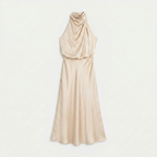 Rivaclo | Femme Robe Sans Manches Col Halter – Silhouette de Soirée Estivale