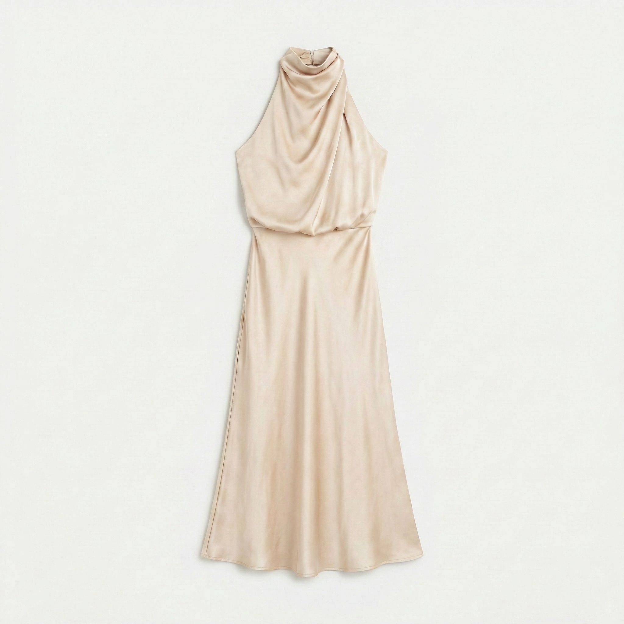 Rivaclo | Women's Sleeveless Halter Neck Dress – Summer Evening Silhouette