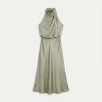 Rivaclo | Femme Robe Sans Manches Col Halter – Silhouette de Soirée Estivale