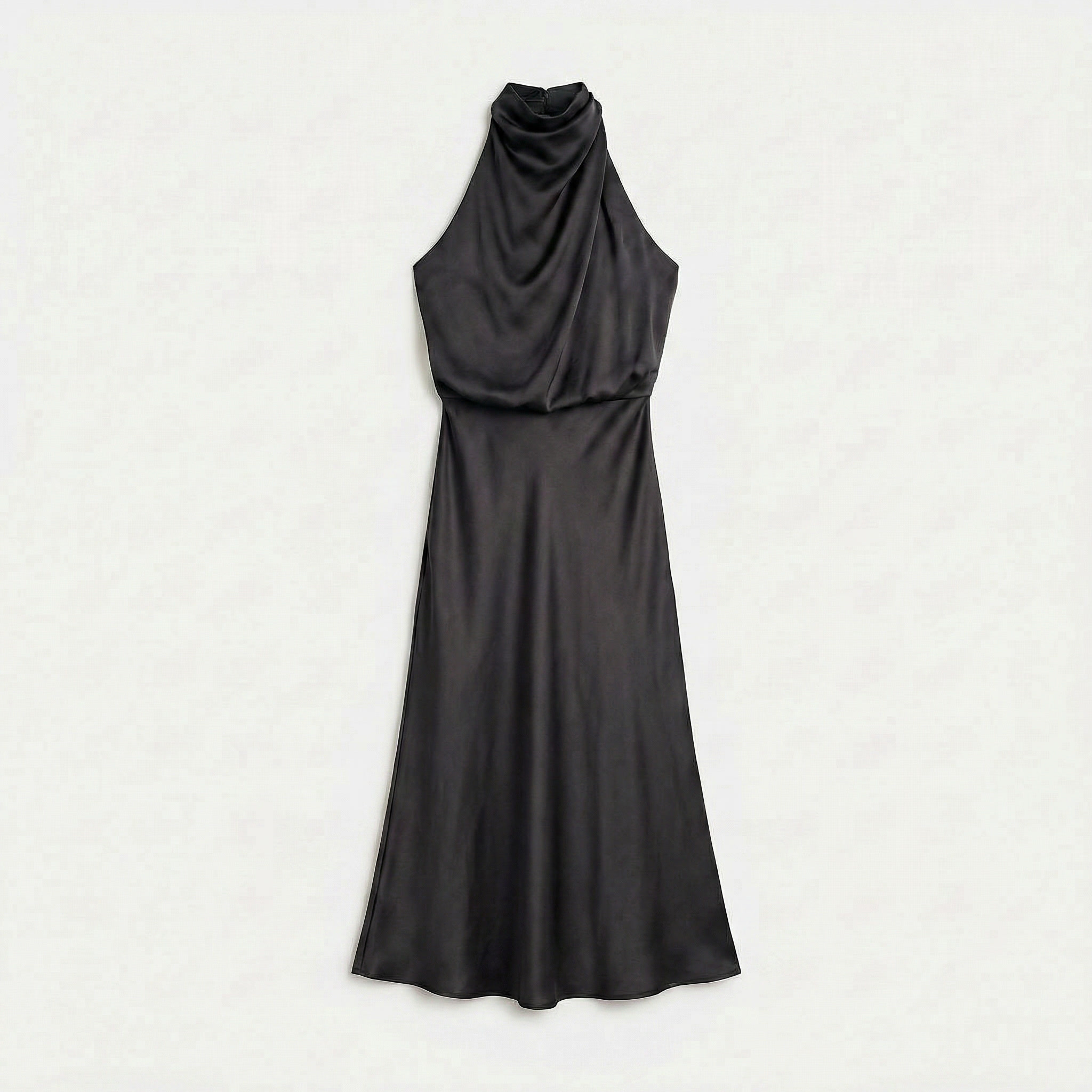 Rivaclo | Women's Sleeveless Halter Neck Dress – Summer Evening Silhouette